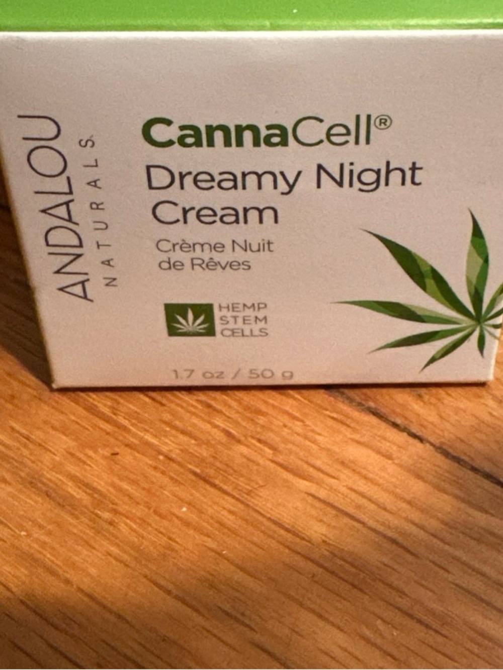 Andalou Naturals | Cannacell Dreamy Night Cream | Hemp Stem Cells | Organic NWT